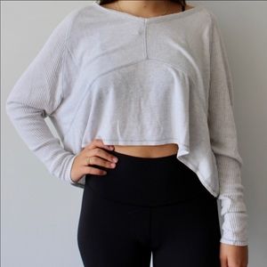 Out from under UO cropped sweater